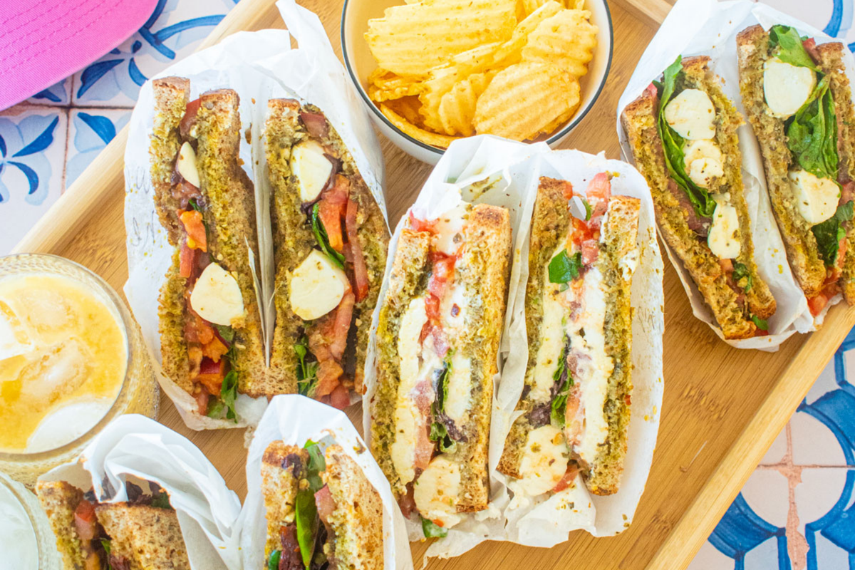 Caprese Sandwich 4 Ways