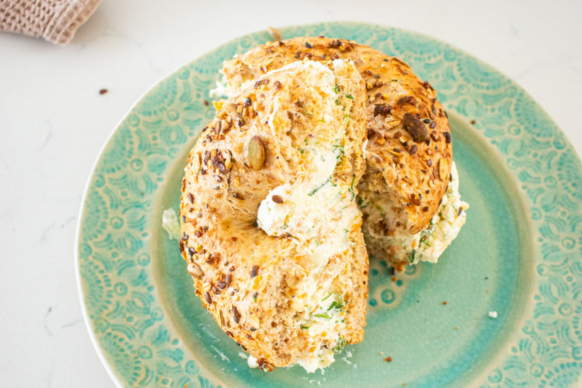 Veggie & Cream Cheese Chopped Bagel