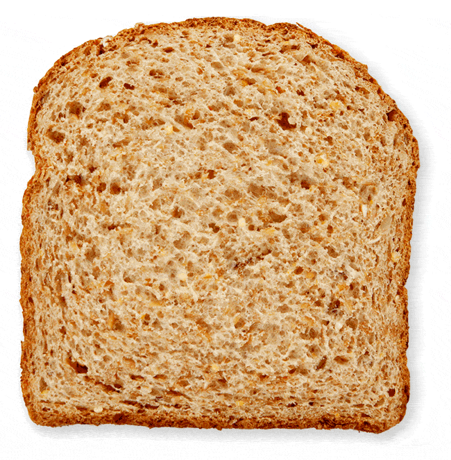 Animated gif showing all our slices of bread and bagels with detailed texture.
