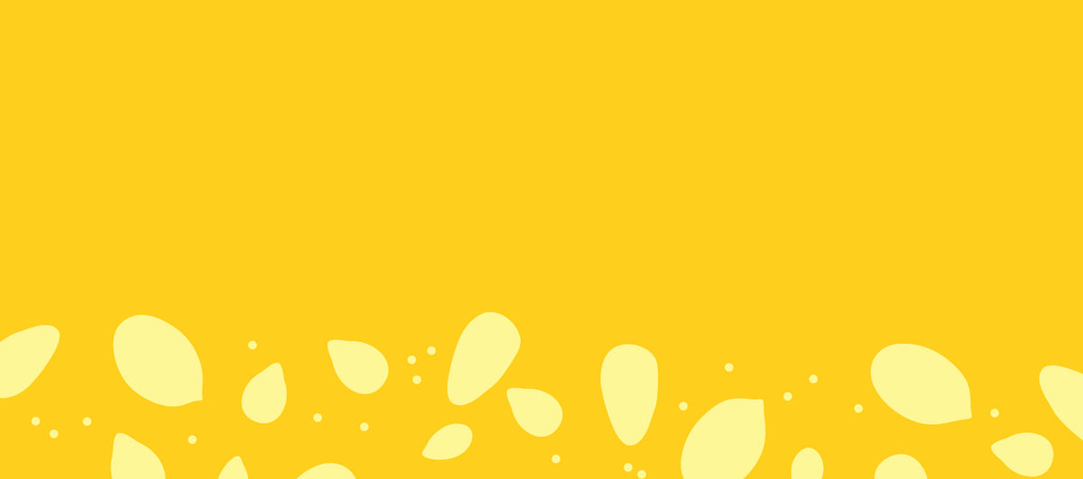 Yellow background with light yellow seed pattern